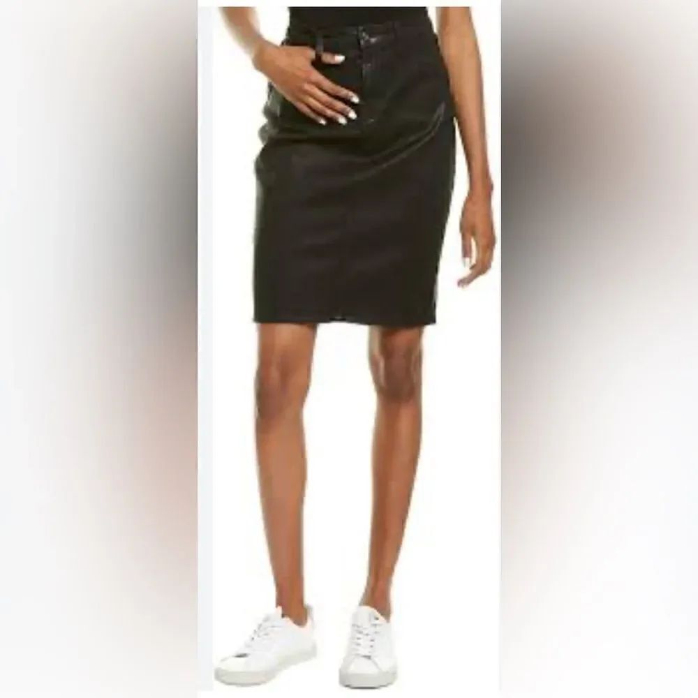 Jen7 by 7 For All Mankind 5 Pocket Pencil Skirt in Black, size 2